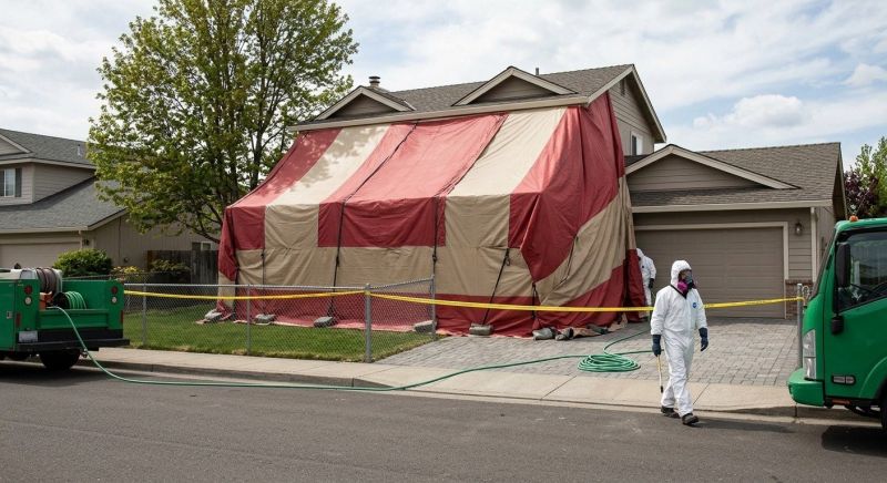 Termite Tenting in Fredericksburg, VA